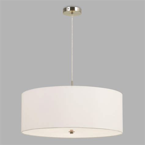 Large White Fabric Drum 3 Light Billie Pendant Lamp by World Market in 2020 | Dining light ...