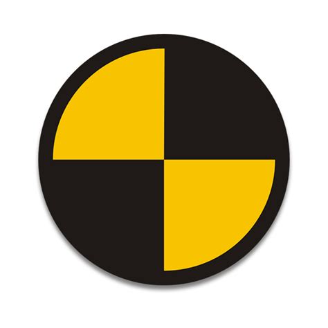 Crash Test Dummy Round Symbol Sticker Decal - Rotten Remains