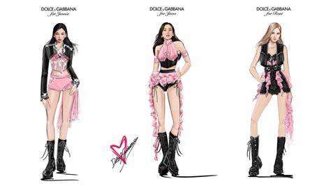 Discover the D&G Coachella outfits worn by Blackpink Jennie, Jisoo, Rosé