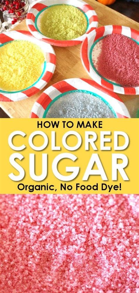 How to Make Colored Sugar - All Natural, and Organic Options!