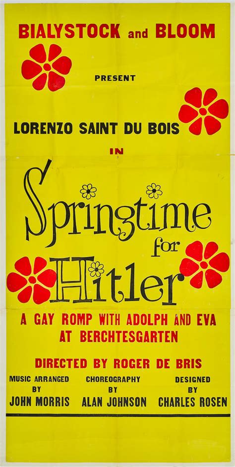 Bonhams : A Springtime for Hitler prop poster from The Producers