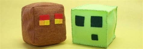 DIY Plush Minecraft Slime and Magma Cubes