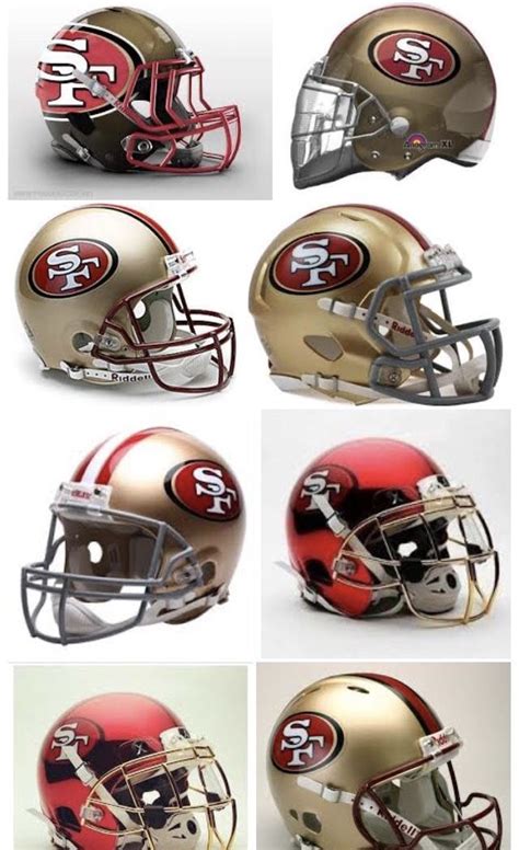 49er Helmet Designs | San francisco 49ers football, 49ers football, Nfl ...