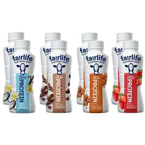 Buy Fair Life tion Plan High Protein Shake Assorted Variety Pack Sampler - 11.5 Fl Oz (8 Pack ...