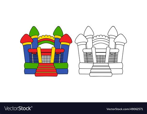 Bounce house design Royalty Free Vector Image - VectorStock