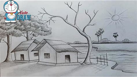 Best Sceneries For Drawing Best Drawing Scenery Pencil - Sketch Of ...