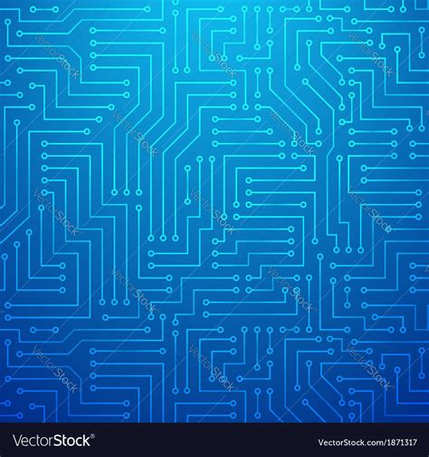 Circuit Board Pattern Blue