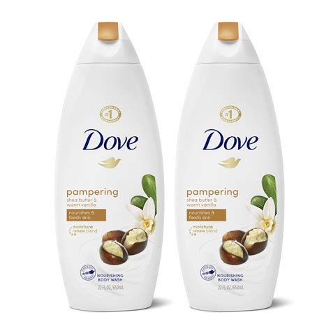 Dove Body Wash Shea Butter with Warm Vanilla, 22 oz, 2 Count - Walmart ...