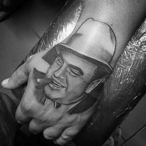 50 Al Capone Tattoos For Men - Gangster Design Ideas