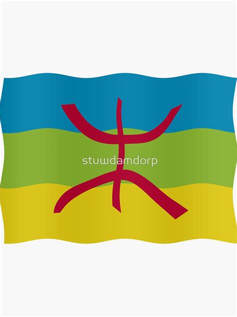 "Amazigh flag" Sticker for Sale by stuwdamdorp | Redbubble