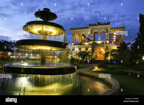 Night shot of the famous Bacolod Ruins in Bacolod City Philippines ...