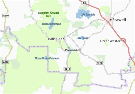 Kaart MICHELIN Bellfield Settlement - plattegrond Bellfield Settlement ...