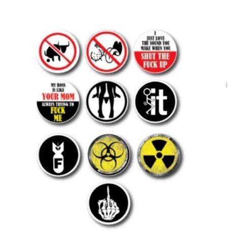 10 Pack of Hilarious crude humor Hard Hat Decals Stickers Toolbox Funny ...