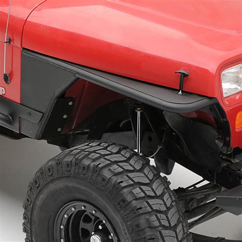 Smittybilt Front XRC Tube Fenders without Flare in Textured Black for ...