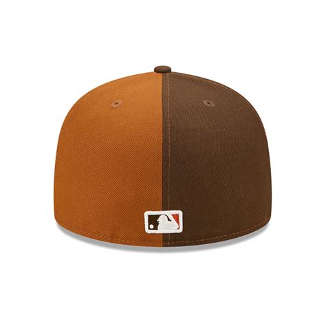 Official New Era Split Boston Red Sox Brown 59FIFTY Fitted Cap B9504_816 B9504_816 | New Era Cap UK