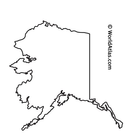 Alaska Outline Map