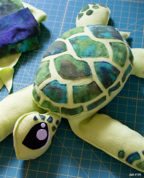 Stuffed Sea Turtle Sewing Pattern | Scratch and Stitch