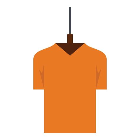 Orange tshirt icon, flat style 14473785 Vector Art at Vecteezy