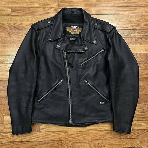 Harley Davidson Men's Black Jacket | Depop