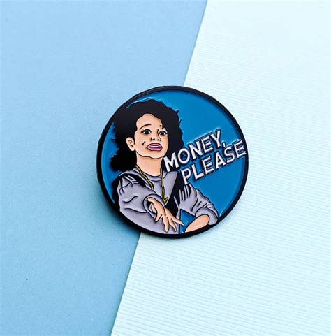 Mona Lisa Money Please Parks and Rec funny enamel pin