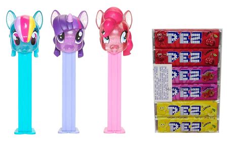 Buy PEZ My Little Pony Candy Dispensers Set - Rainbow Dash, Twilight Sparkle, and Pinkie Pie All ...