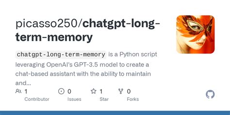 GitHub - picasso250/chatgpt-long-term-memory: `chatgpt-long-term-memory` is a Python script ...