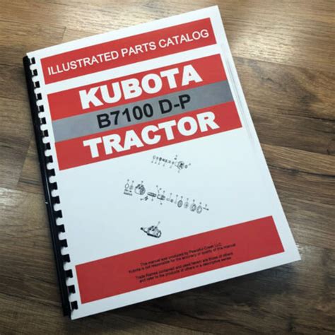 Kubota B7100 D-P Tractor Parts Assembly Manual Catalog Exploded Views Non Hst - Etsy