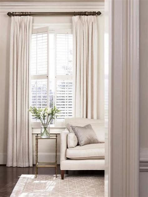 Photos of plantation shutters with curtains