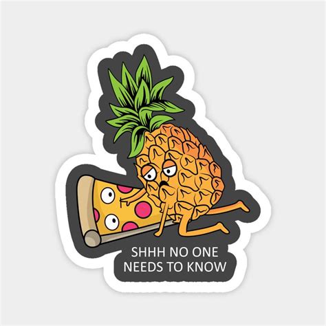 Pineapple Belongs on Pizza Lover Funny Food Pun by blink_imprints10 ...