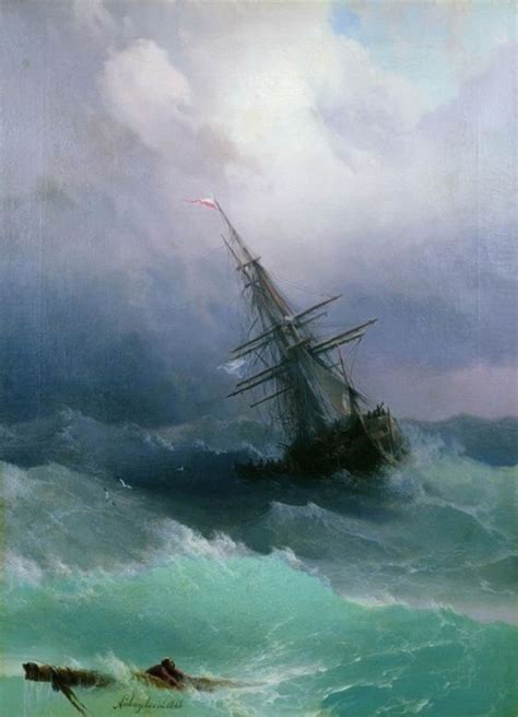 Tempest Ivan Aivazovsky Archiva Quality Print Maritime Seascape Storm ...