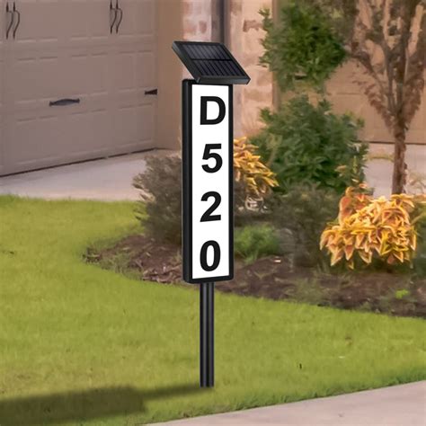 Buy Solar House Address Numbers Sign,Waterproof Lighted Up Address ...