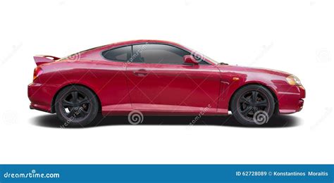 Hyundai red coupe stock image. Image of corean, transport - 62728089