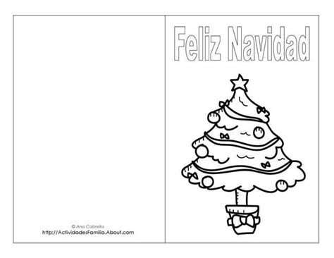 Tarjetas De Navidad Para Colorear E Imprimir