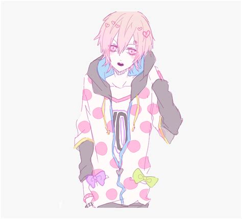 Pastel Goth Anime Boy, HD Png Download , Transparent Png Image - PNGitem