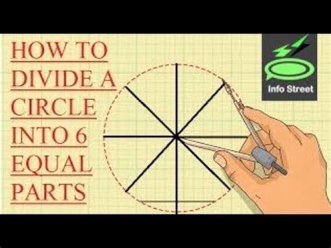 How to divide a circle into 6 equal parts|| Using only compass and a ruler