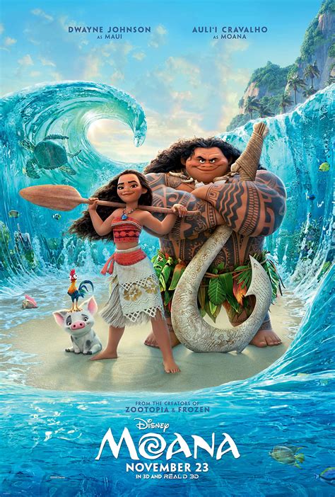 Buy Moana Movie Poster Limited Print Photo Dwayne Johnson The Rock Size ...