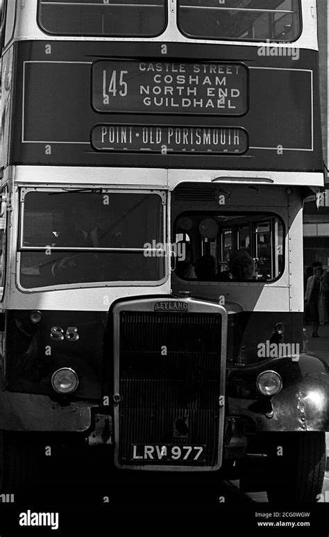 AJAXNETPHOTO. 1968. PORTSMOUTH, ENGLAND. - CITY CORPORATION BUS - OLD ...