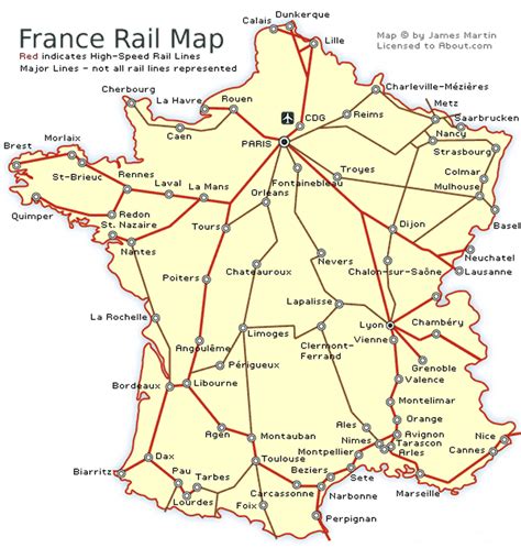 See a France Railways Map and Get French Train Travel Information | France train travel, France ...