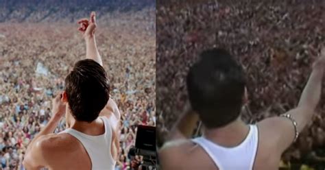 Watch Queen's Iconic Show At Live Aid & The Same Scene From 'Bohemian Rhapsody' Side By Side [Video]