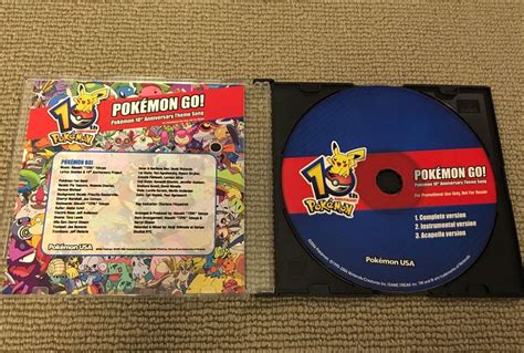 RARE Pokemon Go 10th anniversary theme song music CD - PokemonGo USA promo | #1843893561