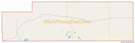 Map of Kiowa County, Colorado - Thong Thai Real