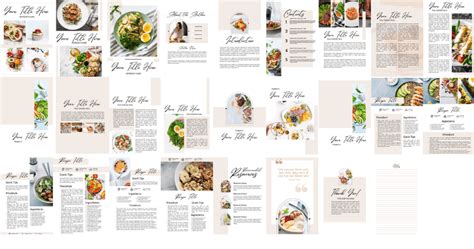 Canva Recipe Book Templates - Kitchen Bloggers