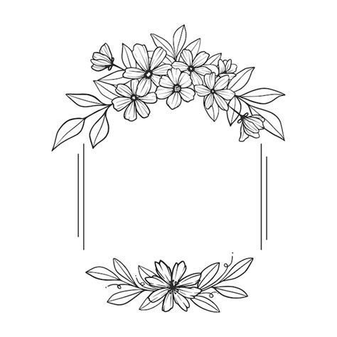 Black And White Roses Clipart Border