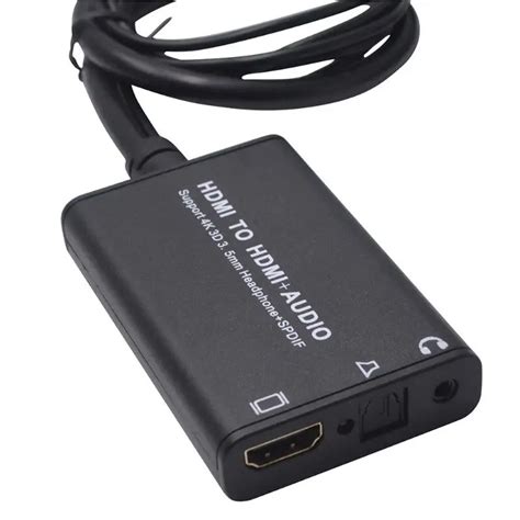 Newest HDMI Audio Splitter HD Converter HDMI to HDMI Audio Extractor cable switcher For PC ...