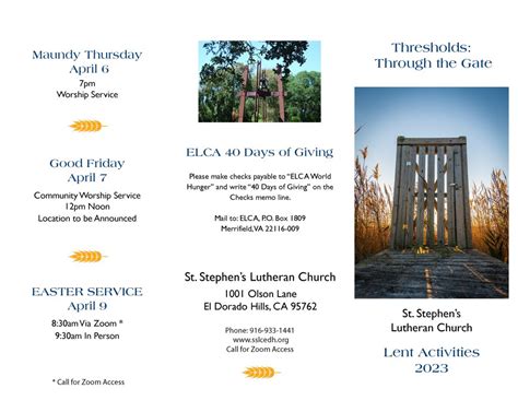 Lent Activities 2023 – St. Stephen's Lutheran Church, EDH