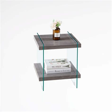 17 Stories Glass Nightstand | Wayfair