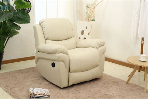 MADISON CREAM REAL LEATHER RECLINER ARMCHAIR SOFA HOME LOUNGE CHAIR RECLINING | eBay