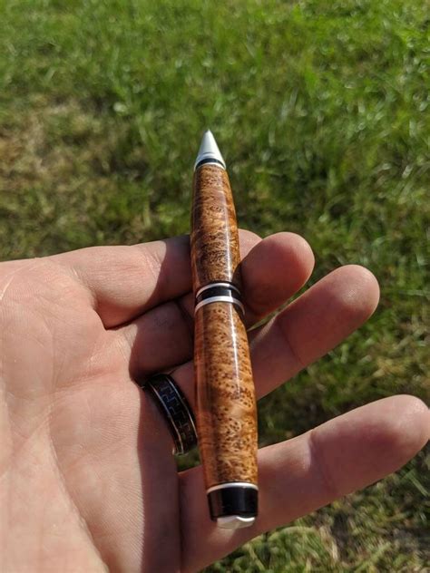 Burl Wood Pen - Cigar - Asian Satinwood