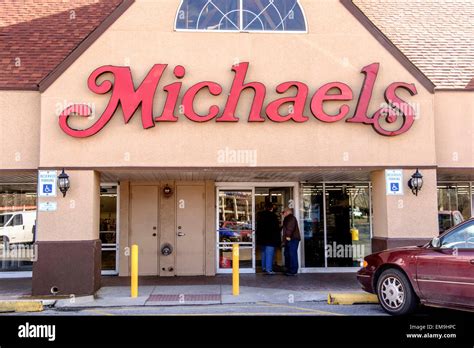 Exterior storefront of Michaels arts and crafts store in Oklahoma Stock ...