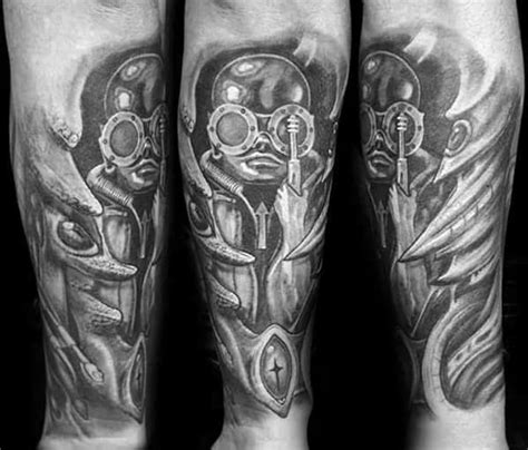 50 Hr Giger Tattoo Designs For Men - Swiss Painter Ink Ideas